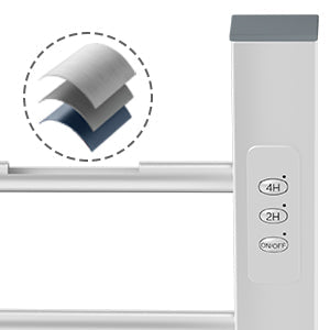 Towel Warmer 2-in-1 with Built-in Timer Heated Towel Rack