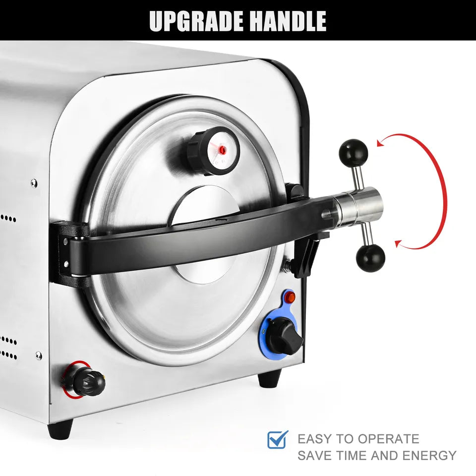 Experience Precision Sterilization: 14L Autoclave Steam Sterilizer for Dental and Medical Equipment – Automatic and Reliable
