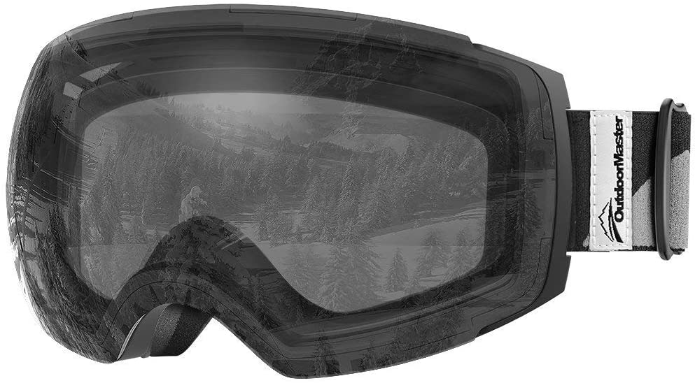 Premium Ski Goggles PRO - Frameless, Interchangeable Lens 100% UV400 Protection Snow Goggles for Men & Women