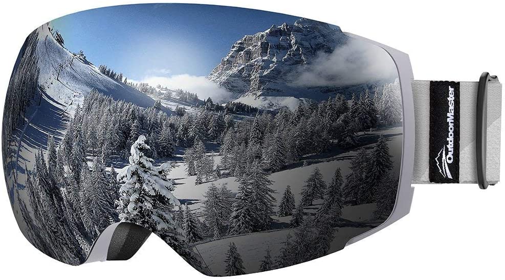 Premium Ski Goggles PRO - Frameless, Interchangeable Lens 100% UV400 Protection Snow Goggles for Men & Women