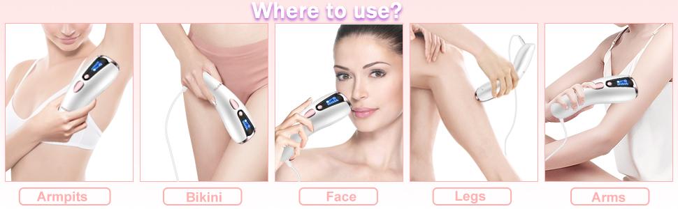 At-Home Hair Removal for Women & Men, Upgraded to 999,999 Flashes Laser Hair Removal, Permanent Painless Hair Removal Device for Facial Whole Body