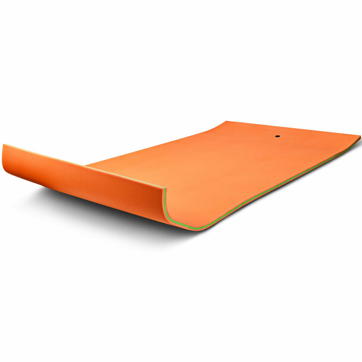 Floating Mat Water Pad 12' x 6' 3-Layer Floating Oasis Foam Mat Orange