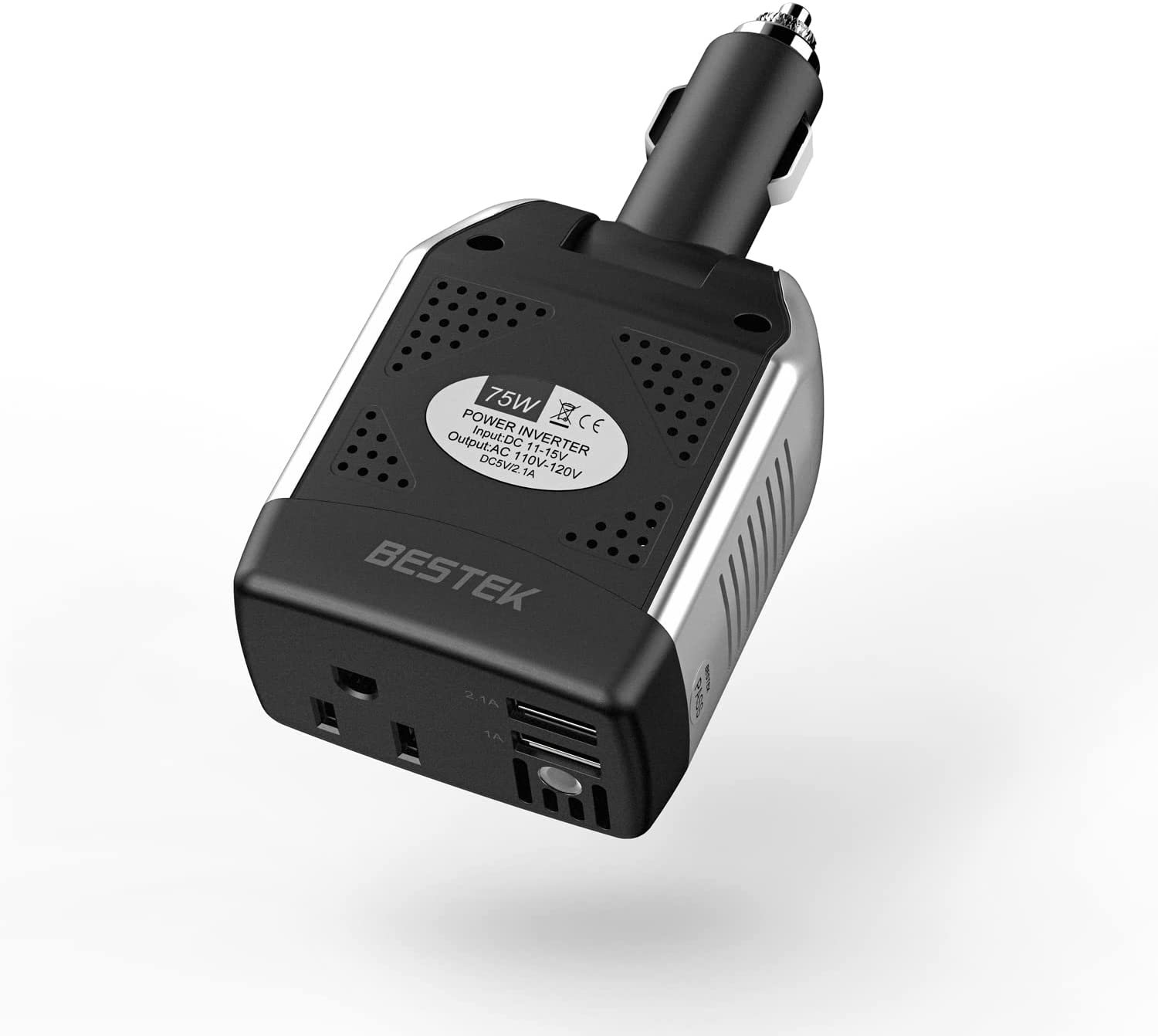 75W Power Inverter DC 12V to 110V AC Car Inverter Power Converter