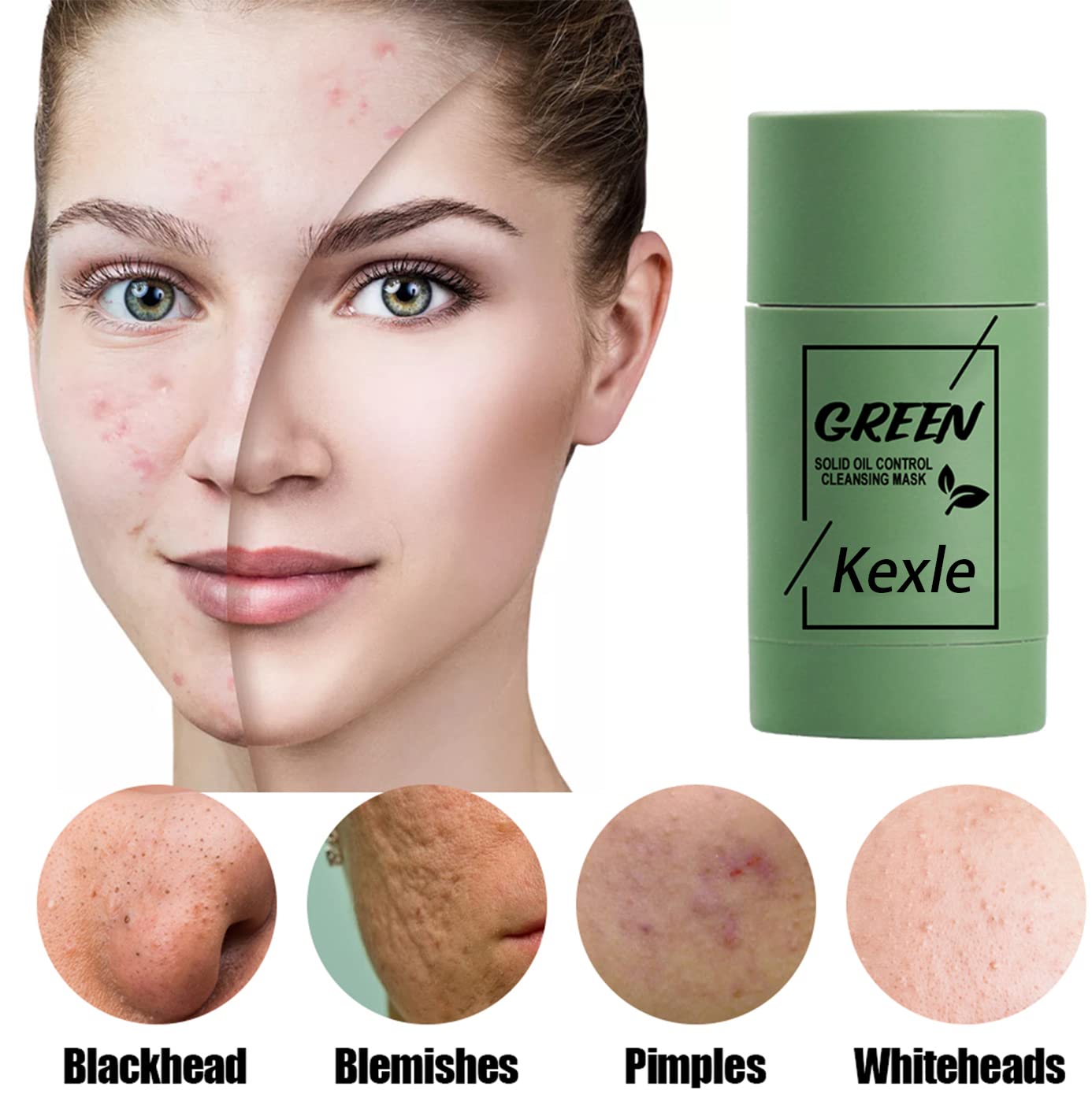 4pack Green Tea Mask Stick for Face Blackhead Remover with Green Tea Extract  Deep Pore Cleansing Moisturizing Skin Brightening