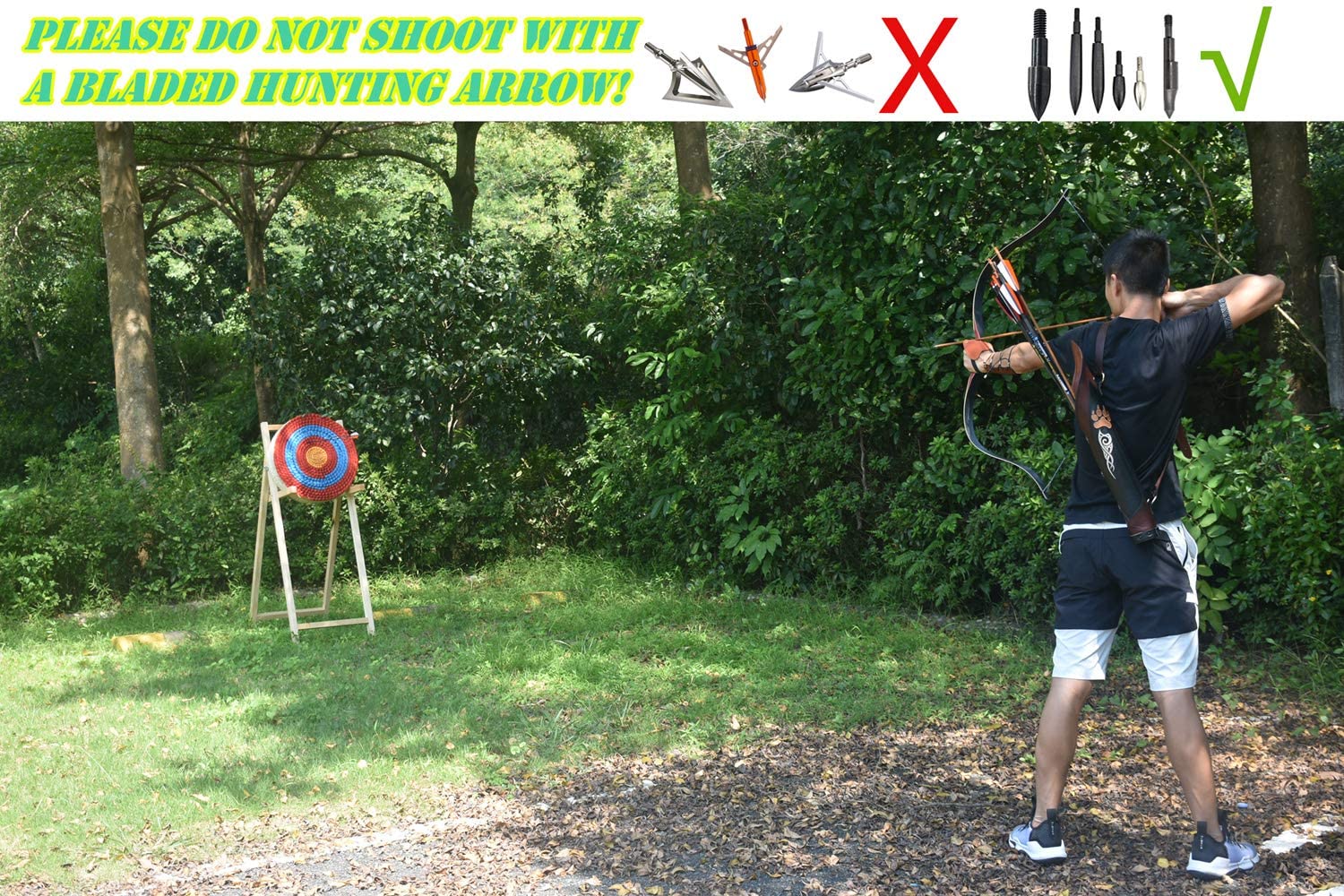Archery Target Traditional Hand-Made Straw Arrow Target For Recurve Bow Longbow or Compound Bow