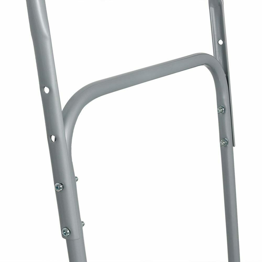 Snow Shovel Pusher Heavy Duty Rolling 26'' Blade with Wheels & Adjustable Handle