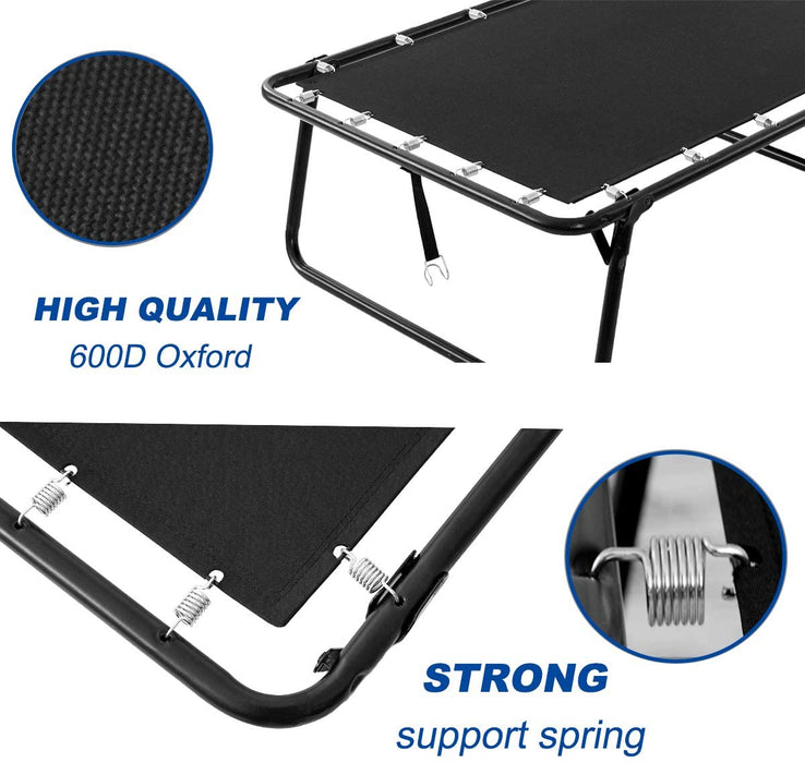 Rollaway Guest Bed Cot Fold Out Bed Portable Folding Bed Frame with Thick Memory Foam Mattress