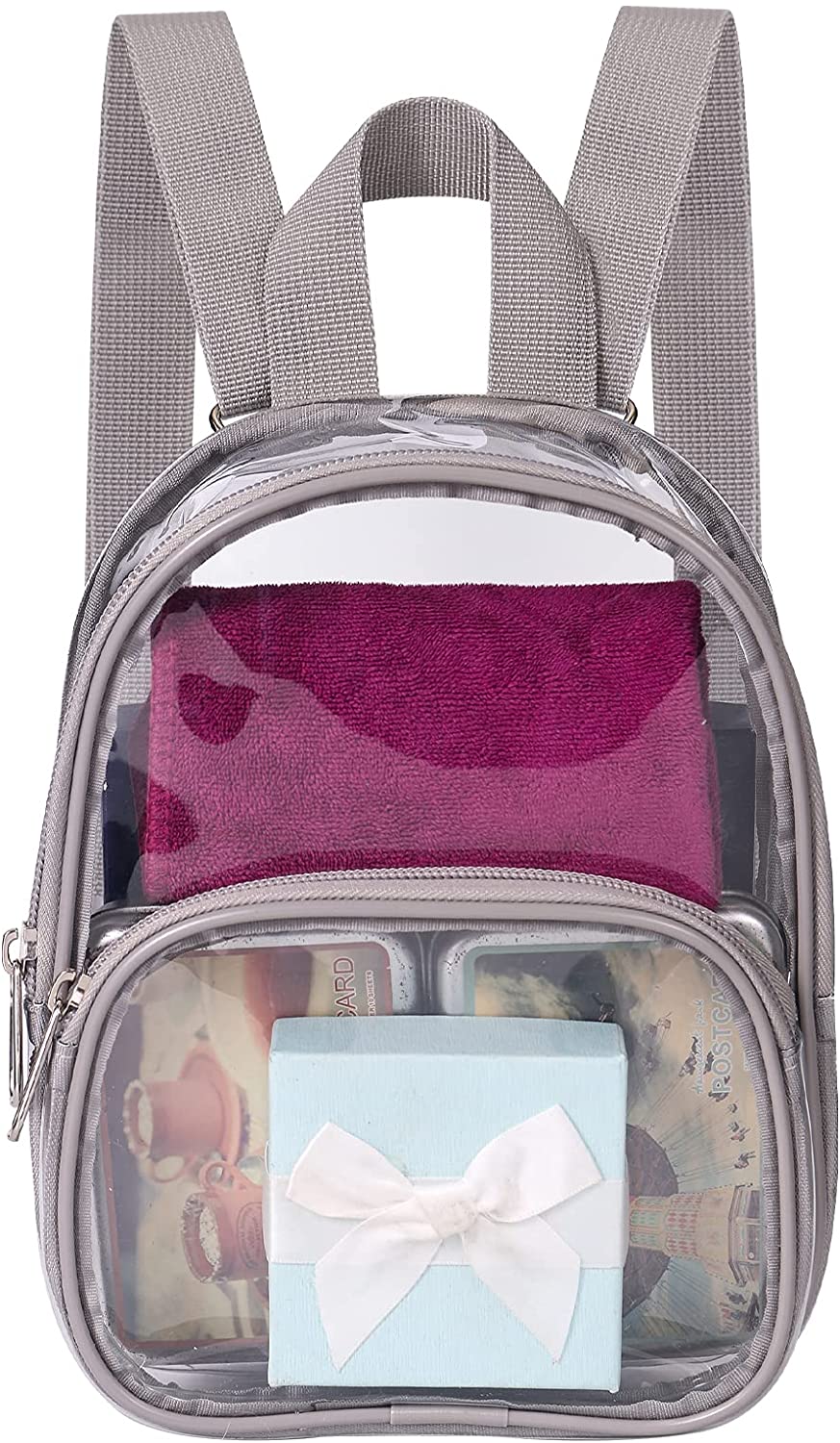 Clear Mini Backpack Stadium Approved, Water proof Transparent Backpack