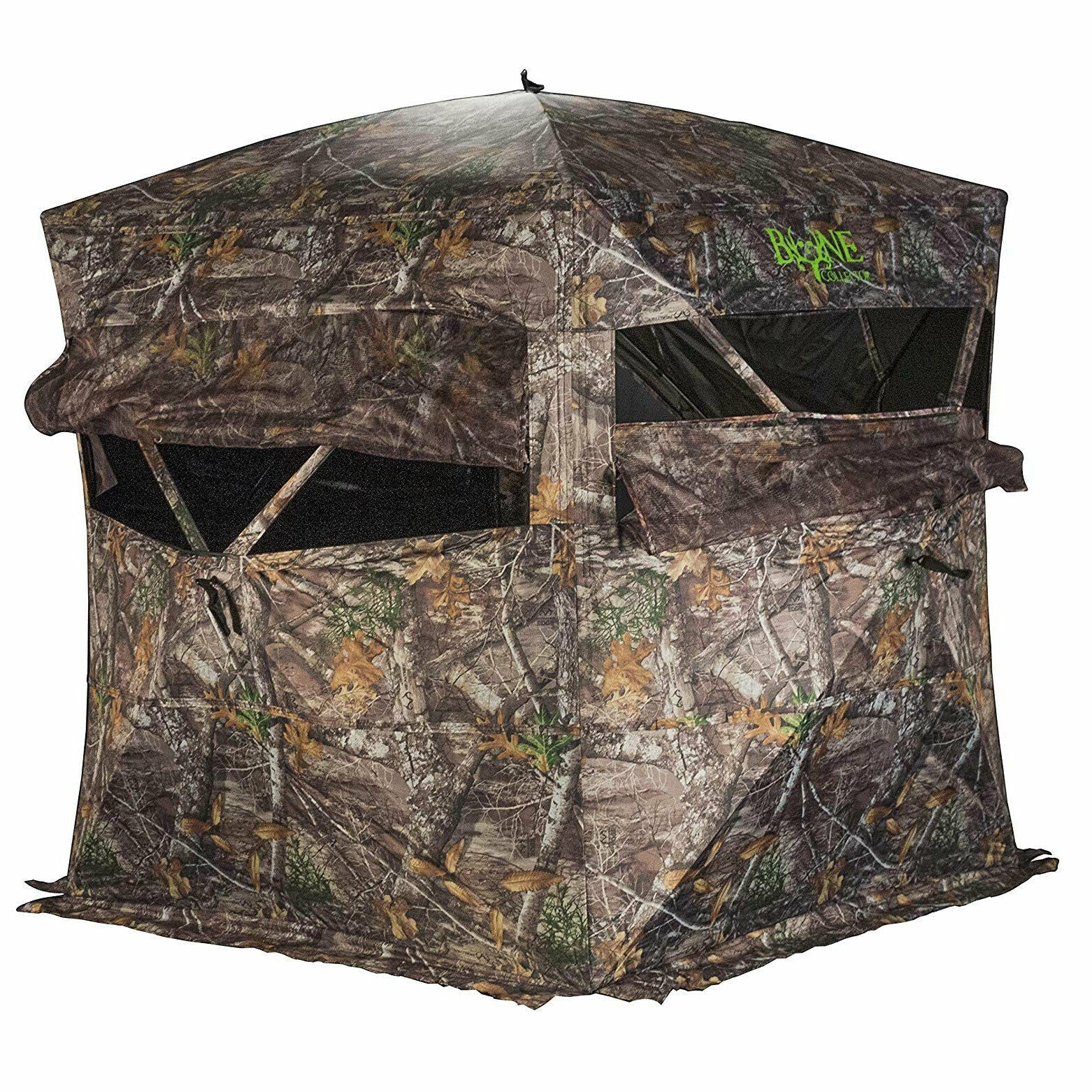 Hunting Ground Blind 3 Durable Person Outside Hunting Ground Blind, Mossy Oak